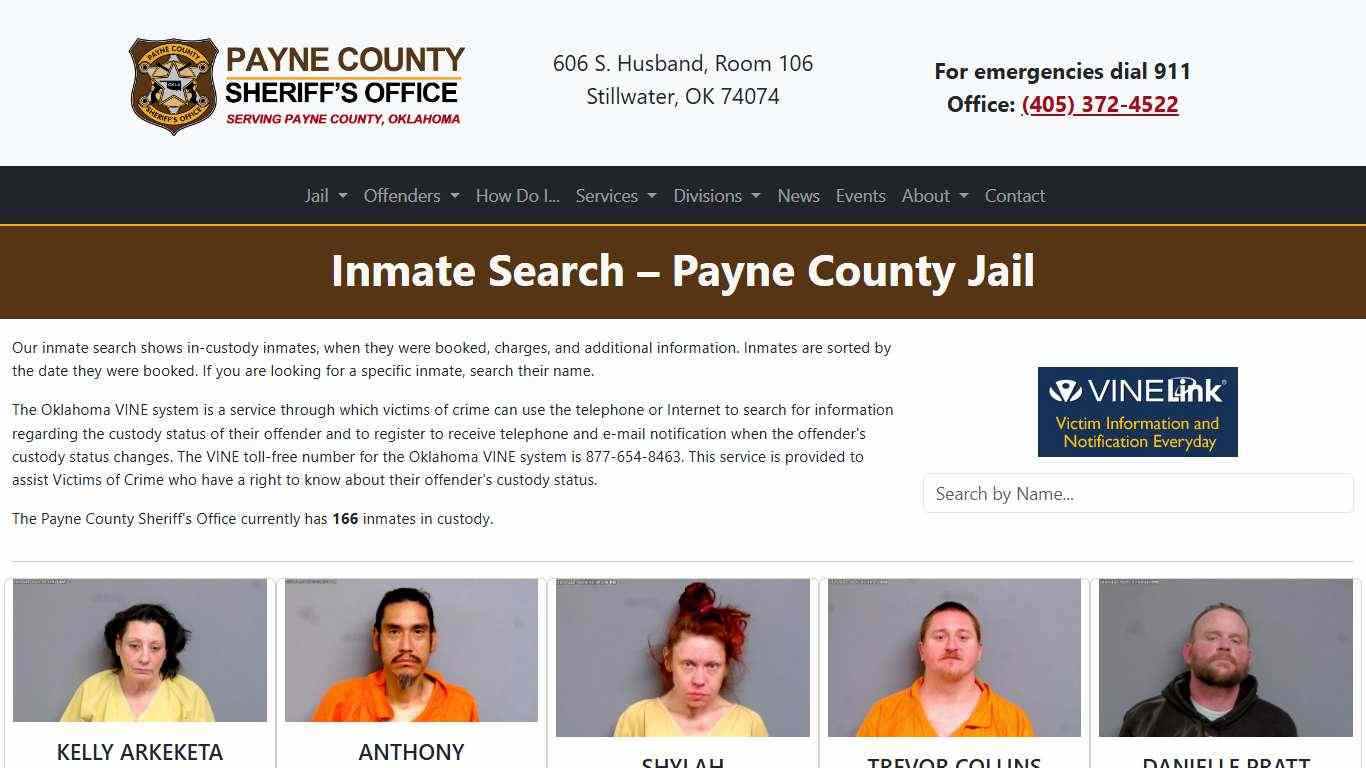 Inmate Search | County Sheriff's Office
